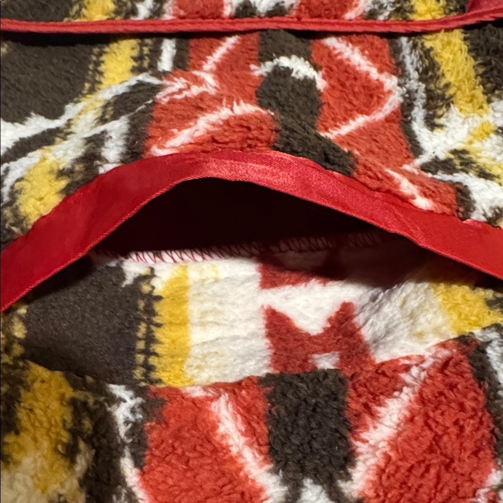 Zeagoo Tribal Pattern Jacket - Red, Yellow, Brown - Picture 10 of 16